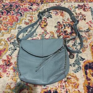The Sak Blue Leather Crossbody Bag
